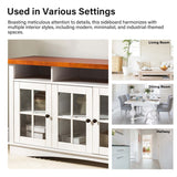 Fiona Modern Storage TV Stand with Adjustable Shelves by HULALA HOME