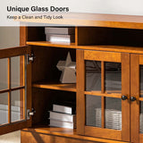 Fiona Modern Storage TV Stand with Adjustable Shelves by HULALA HOME