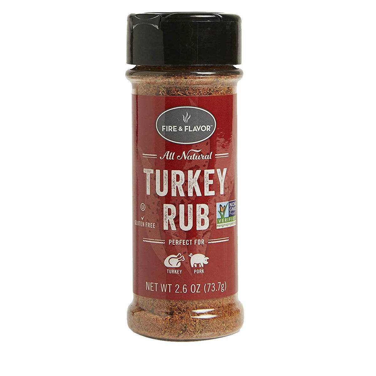 Fire & Flavor FFF143 All Natural Turkey Rub, 2.6 Oz