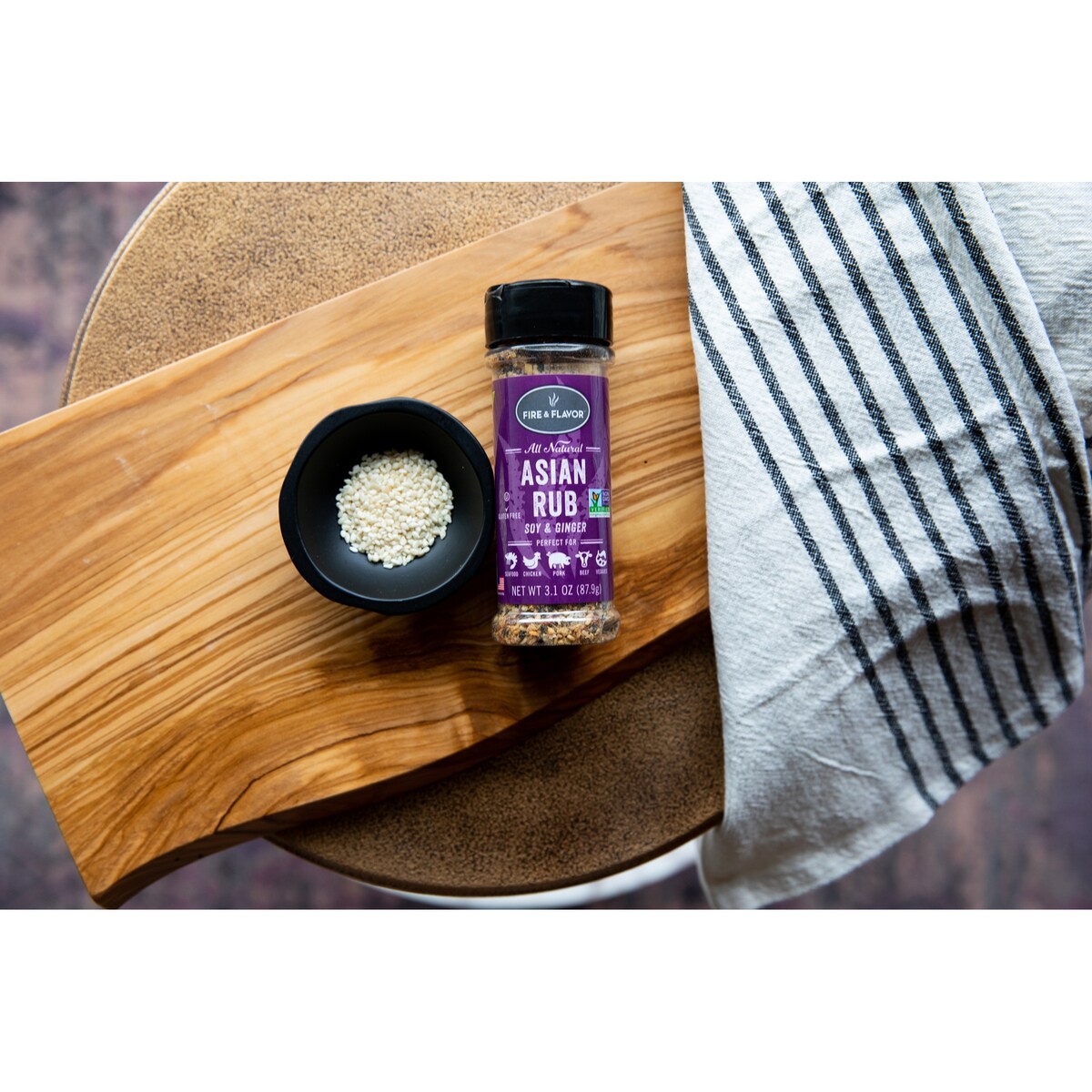 Fire & Flavor FFF153 All Natural Asian Rub, 3.1 Oz