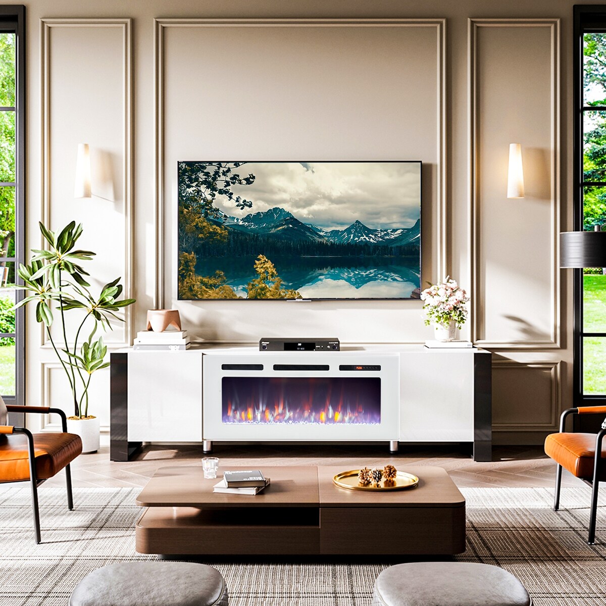 Fireplace TV Stand with 36" Fireplace