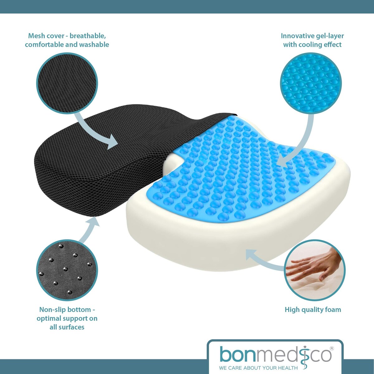 Firm Orthopedic Donut Pillow and Home Office Soft Seat Cushion (Large Orthopedic Cushion)