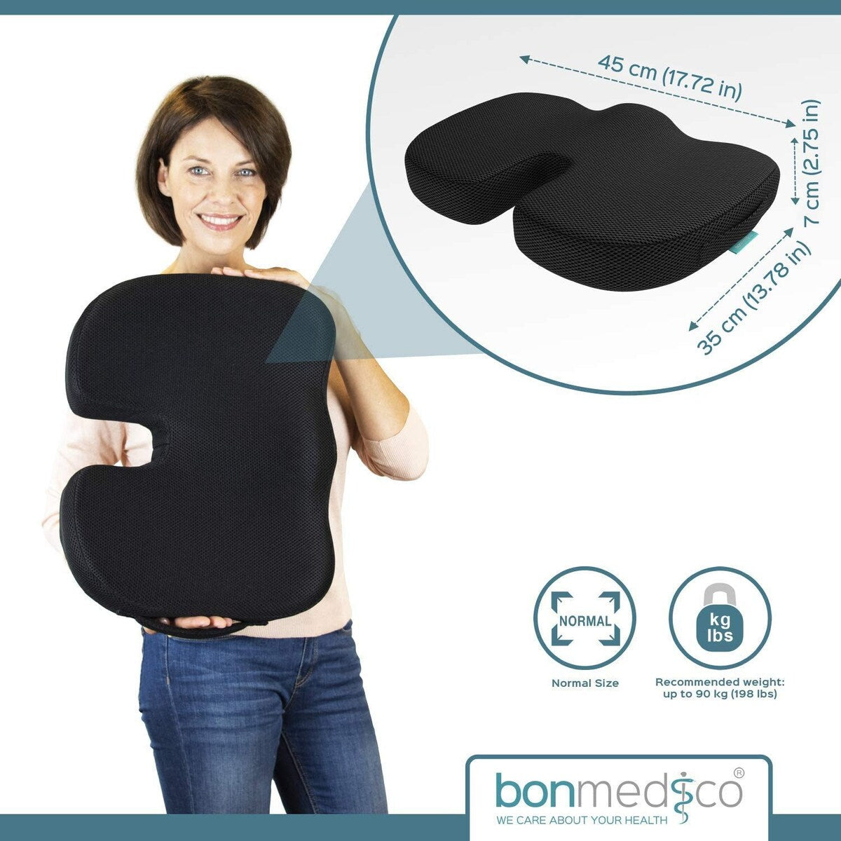 Firm Orthopedic Donut Pillow and Home Office Soft Seat Cushion (Large Orthopedic Cushion)
