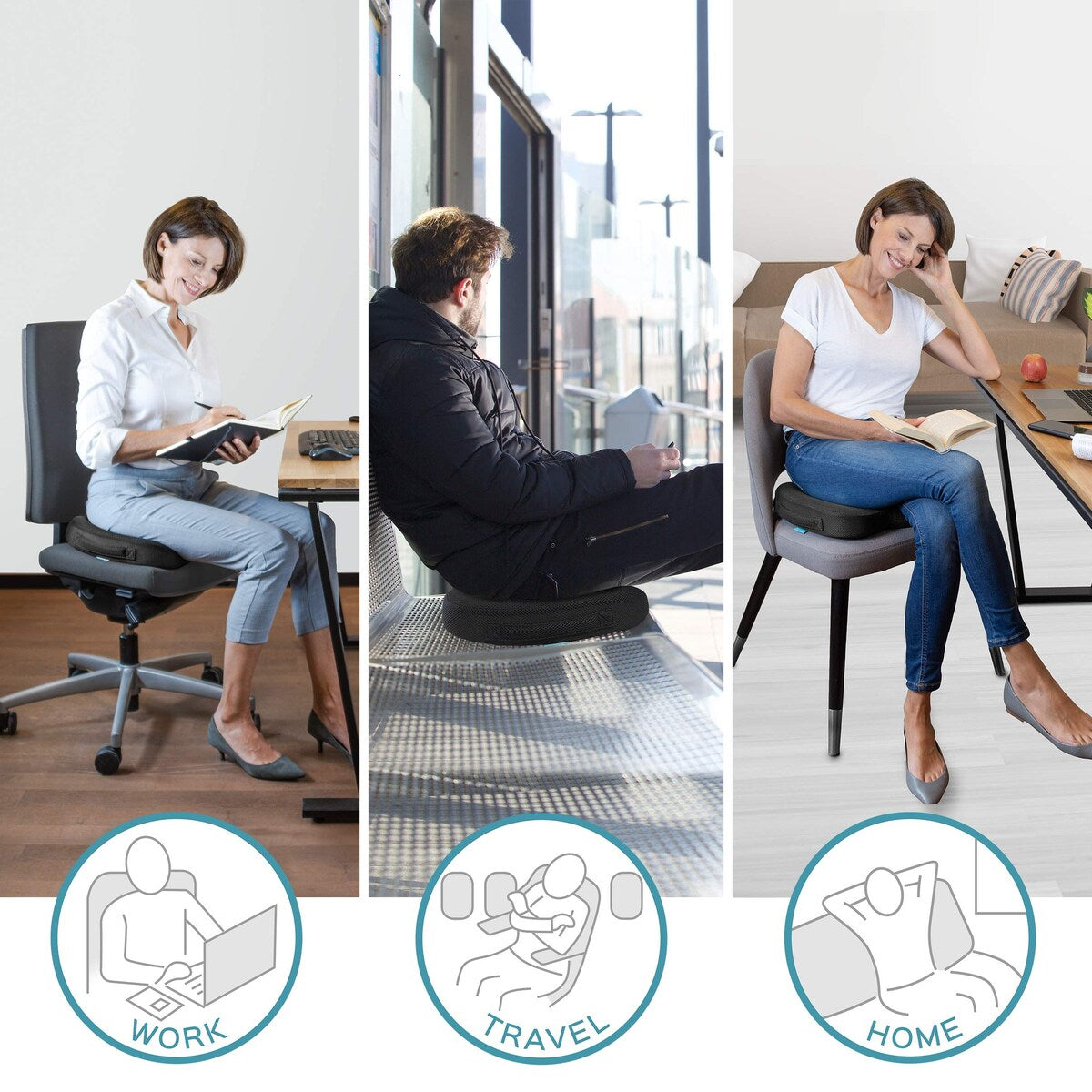Firm Orthopedic Donut Pillow and Home Office Soft Seat Cushion (Large Orthopedic Cushion)