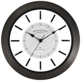 FirsTime & Co. Foundry Bronze Wall Clock, American Crafted, Dark Brown, Plastic, 11 x 1.5 x 11 in