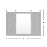 FirsTime & Co. Hayloft Farmhouse Barn Door Mirror