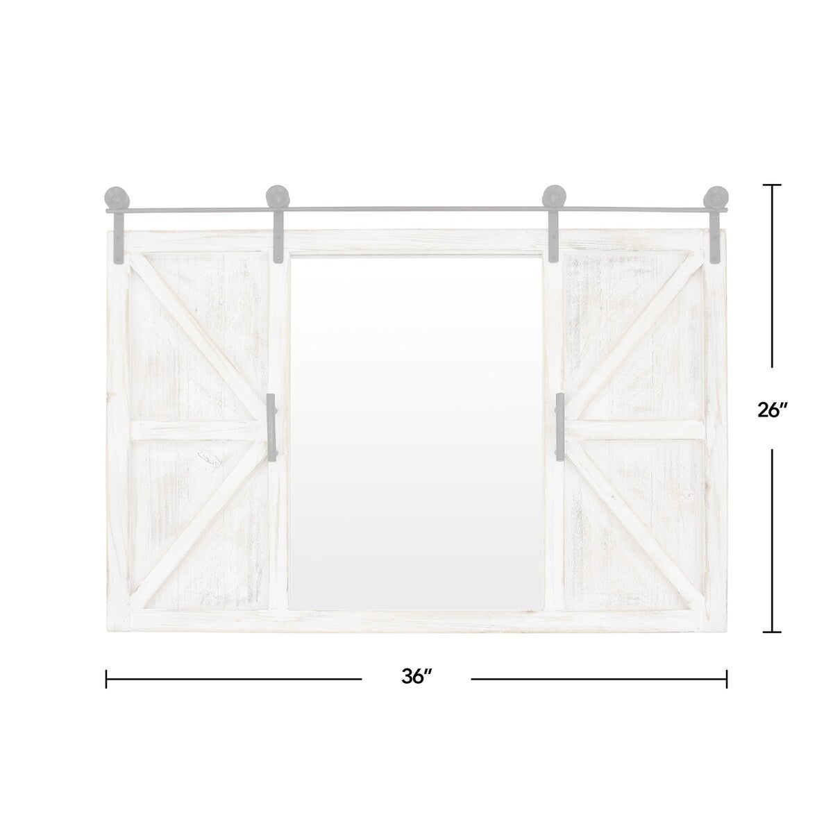 FirsTime & Co. Hayloft Farmhouse Barn Door Mirror