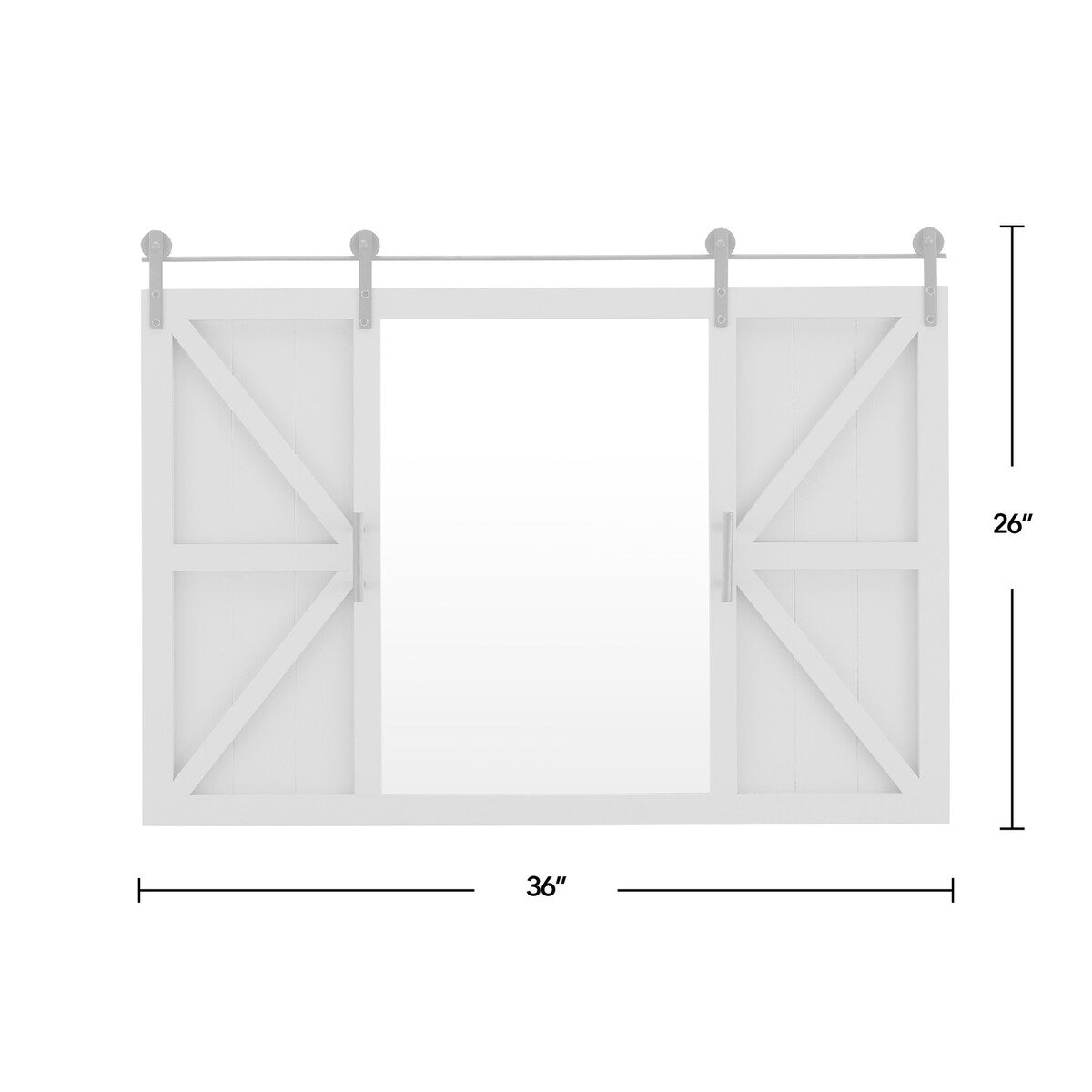 FirsTime & Co. Hayloft Farmhouse Barn Door Mirror