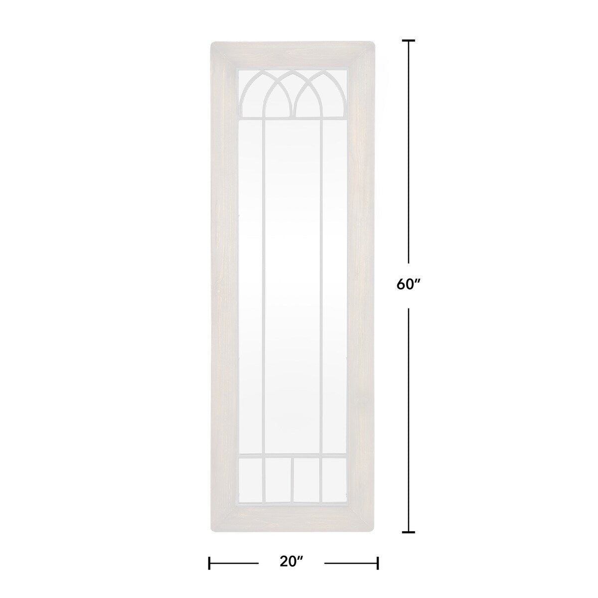 FirsTime & Co. Walnut Larisa Farmhouse Arch Full Length Standing Mirror, Wood