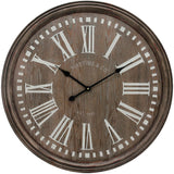 FirsTime & Co. Carver Farmhouse Wall Clock, American Crafted, Brown, Metal, 31 x 3 x 31 in