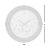 FirsTime & Co. Luminous LED Outdoor Clock, American Crafted, Oil Rubbed Bronze, Plastic, 18 x 2 x 18 in