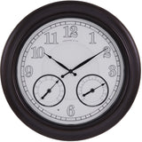 FirsTime & Co. Luminous LED Outdoor Clock, American Crafted, Oil Rubbed Bronze, Plastic, 18 x 2 x 18 in