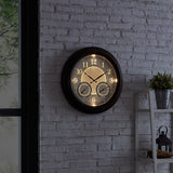 FirsTime & Co. Luminous LED Outdoor Clock, American Crafted, Oil Rubbed Bronze, Plastic, 18 x 2 x 18 in