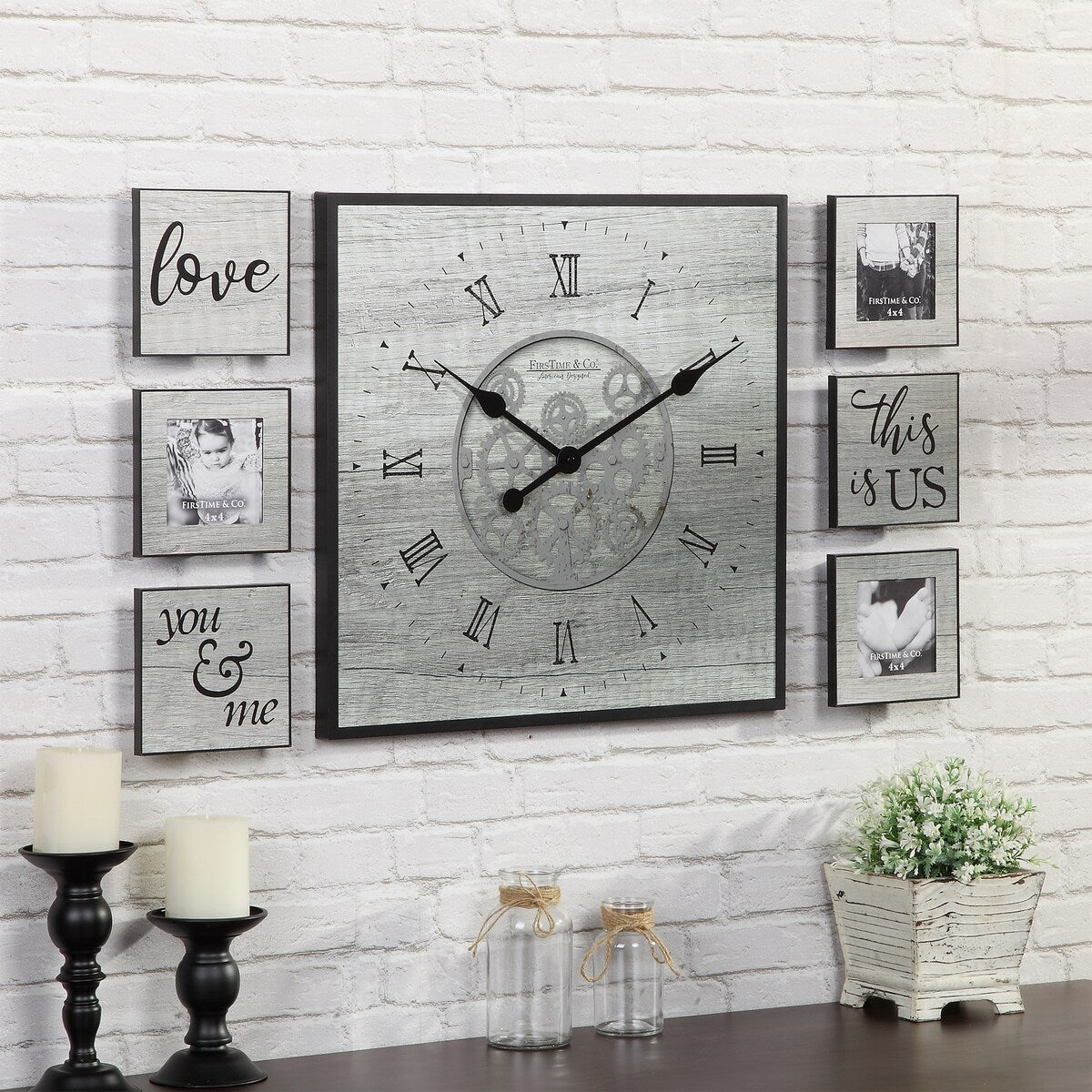 FirsTime & Co. Rustic Gears Gallery Set
