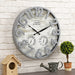 FirsTime & Co. Shiplap Farmhouse Outdoor Wall Clock, Plastic, 18 x 2.5 x 18 in, American Designed