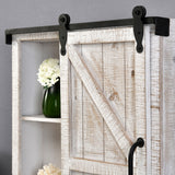 FirsTime & Co. Winona Farmhouse Barn Door Cabinet Mirror, Mirror, 21 x 5.5 x 28 in, American Designed