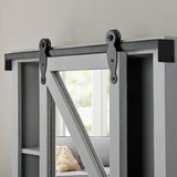 FirsTime & Co. Winona Farmhouse Barn Door Cabinet Mirror, Mirror, 21 x 5.5 x 28 in, American Designed