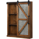 FirsTime & Co. Winona Farmhouse Barn Door Cabinet Mirror, Mirror, 21 x 5.5 x 28 in, American Designed