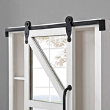 FirsTime & Co. Winona Farmhouse Barn Door Cabinet Mirror, Mirror, 21 x 5.5 x 28 in, American Designed
