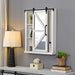 FirsTime & Co. Winona Farmhouse Barn Door Cabinet Mirror, Mirror, 21 x 5.5 x 28 in, American Designed