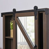 FirsTime & Co. Winona Farmhouse Barn Door Cabinet Mirror, Mirror, 21 x 5.5 x 28 in, American Designed