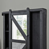 FirsTime & Co. Winona Farmhouse Barn Door Cabinet Mirror, Mirror, 21 x 5.5 x 28 in, American Designed