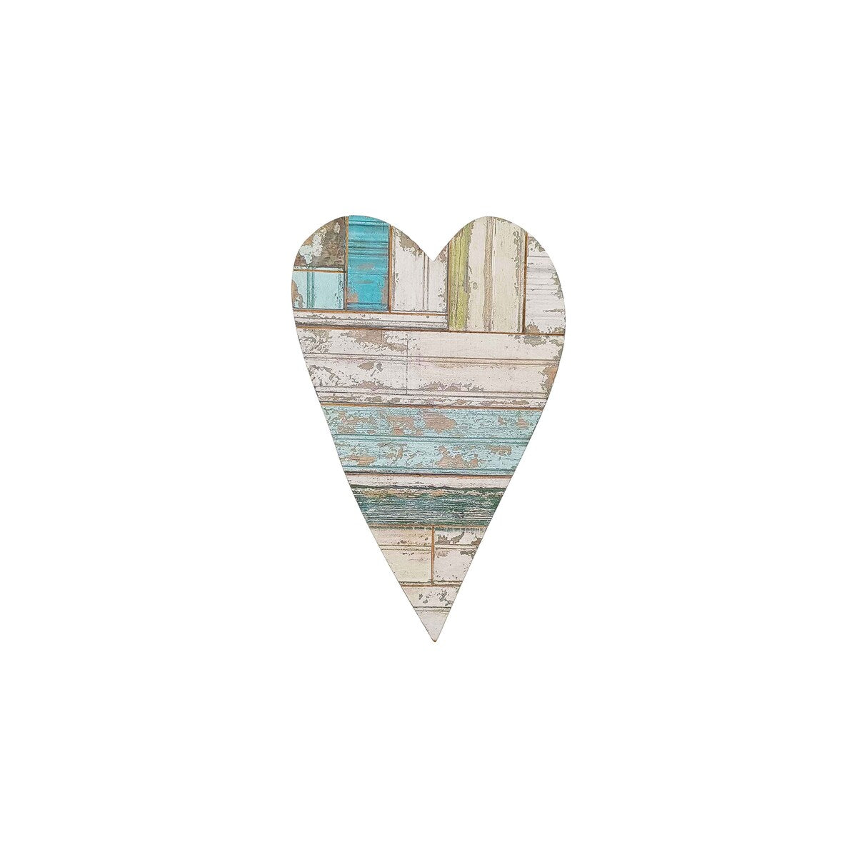 First of a Kind Rustic Wood Heart Wall Decor in Multicolor