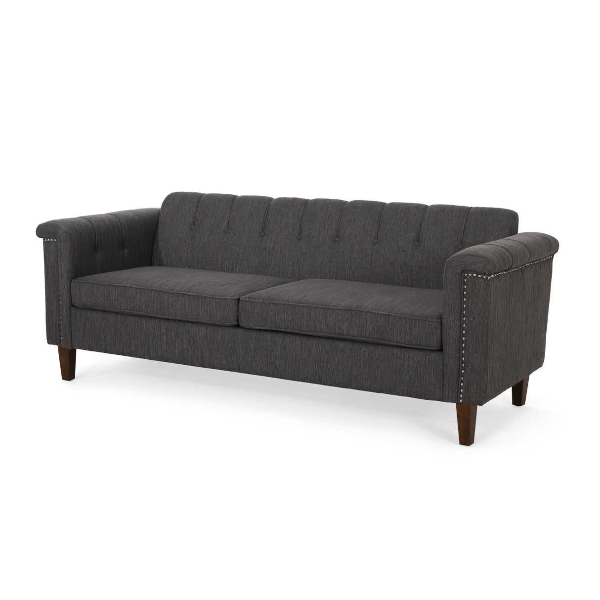 Firth Channel-stitched 3-seat Sofa by Christopher Knight Home