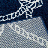 Fischer Nautical Trellis Coastal Area Rug
