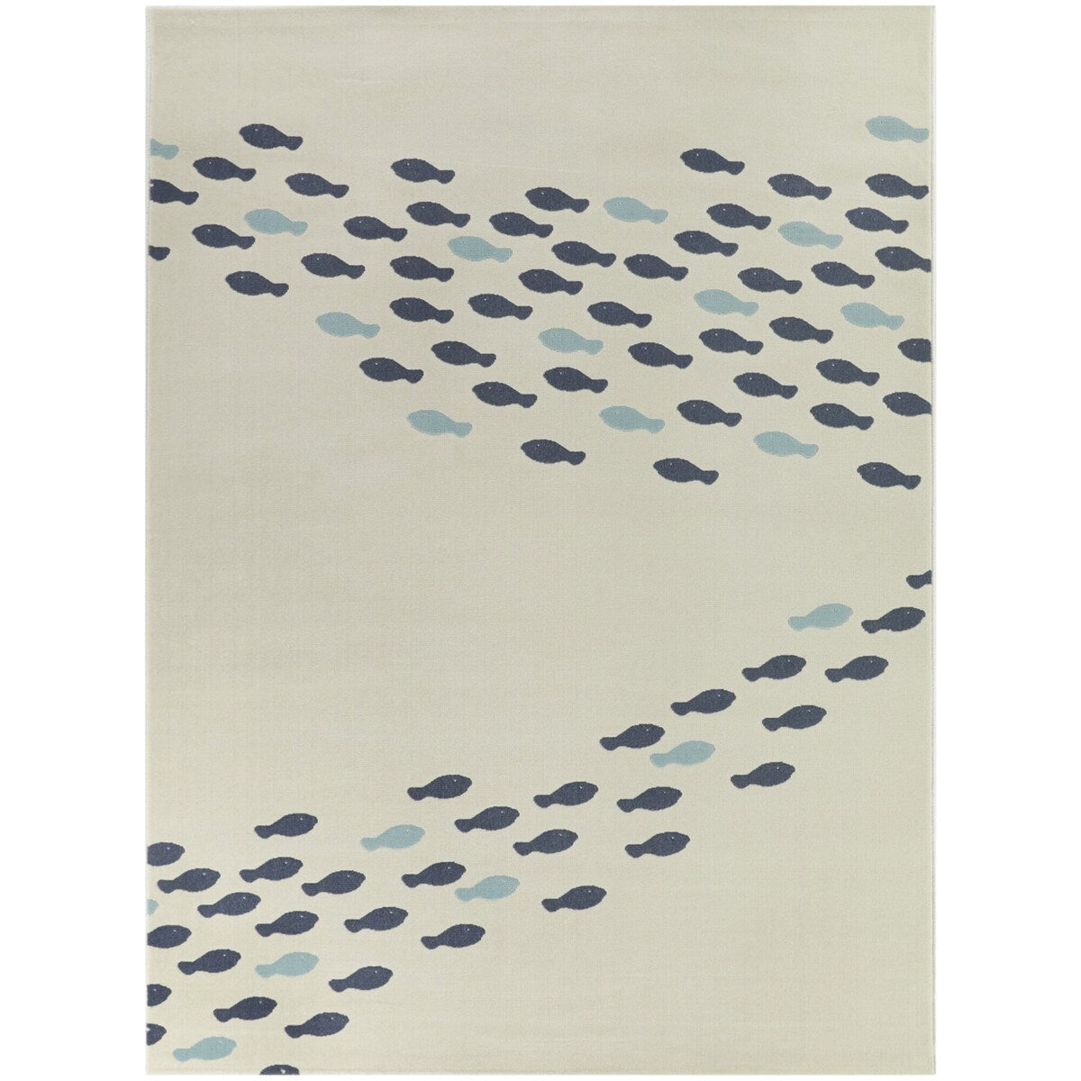 Fish School Coastal Area Rug
