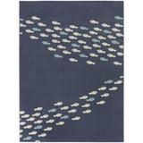 Fish School Coastal Area Rug