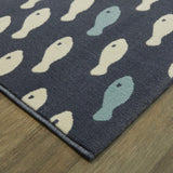 Fish School Coastal Area Rug