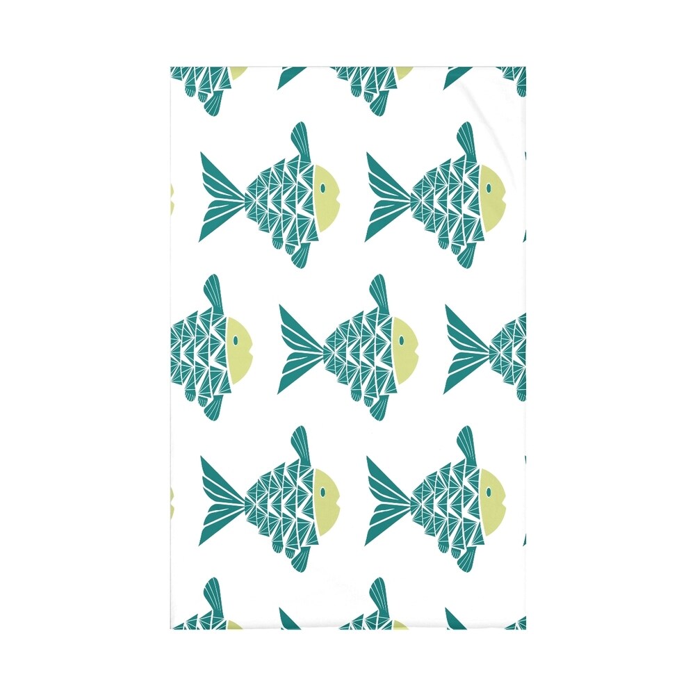 Fish Tales Animal Print 60 x 80-inch Throw Blanket
