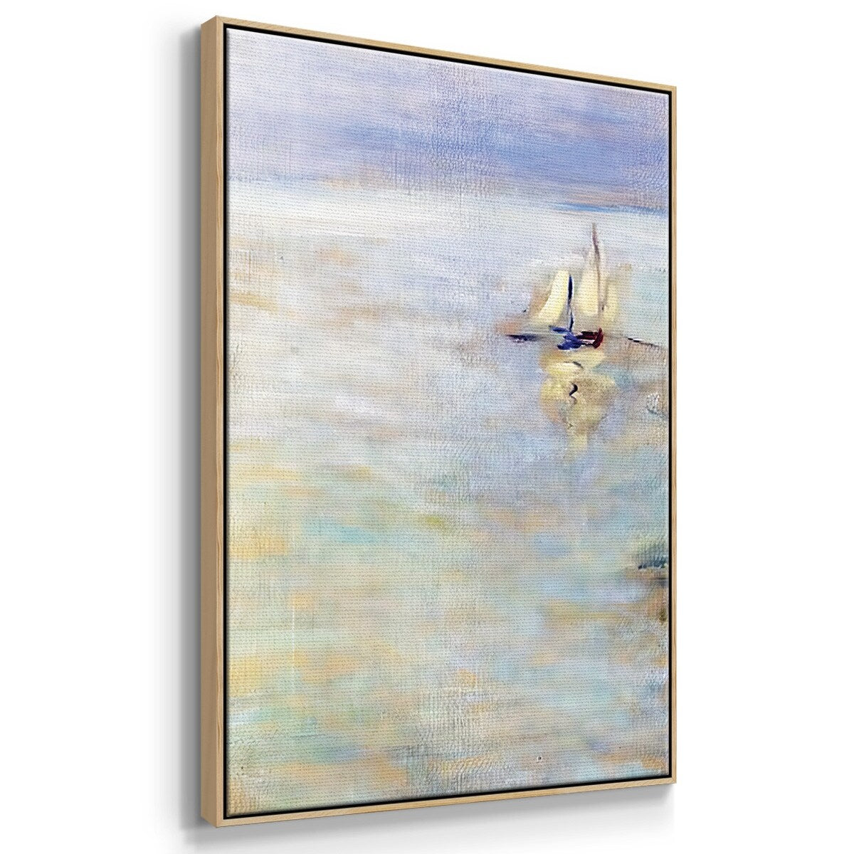 Fishing Boats at Pourville, 1882 - Multi Piece Framed Canvas