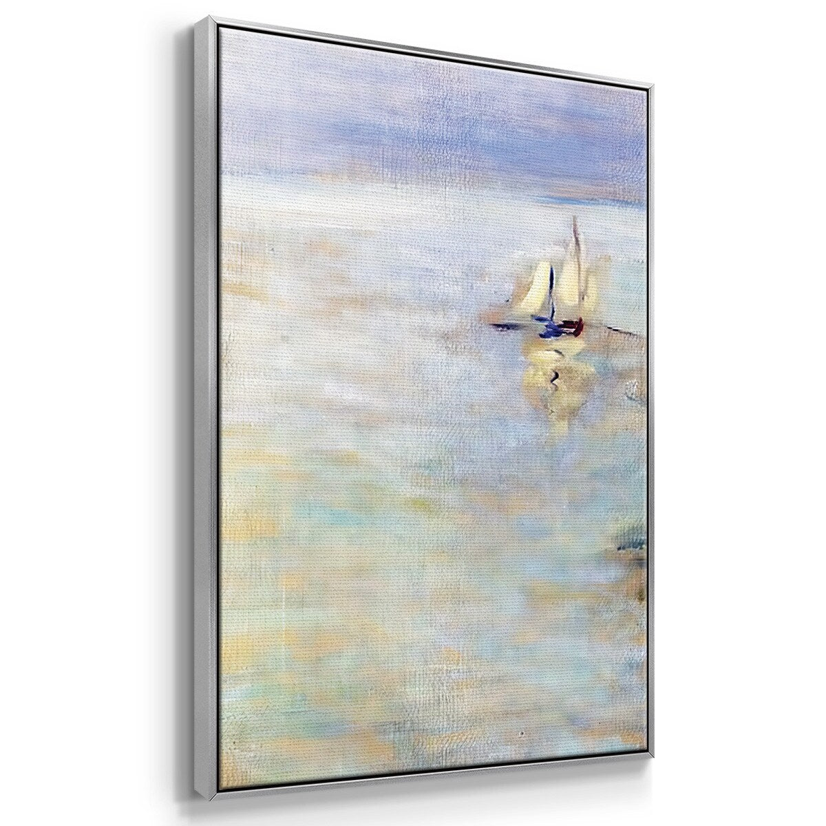Fishing Boats at Pourville, 1882 - Multi Piece Framed Canvas