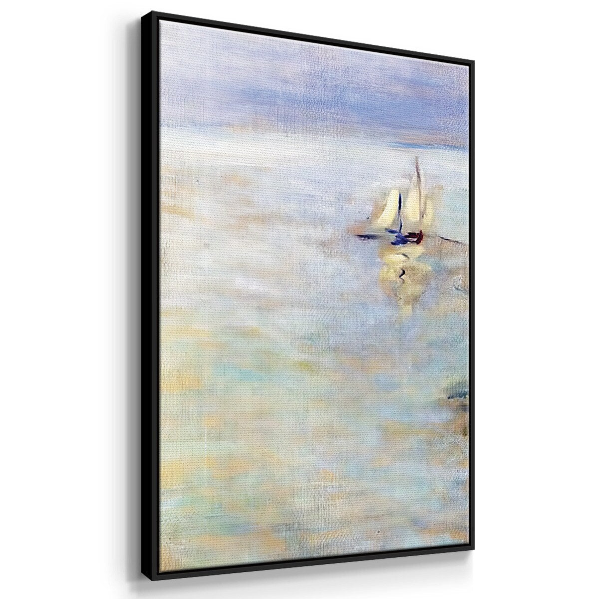 Fishing Boats at Pourville, 1882 - Multi Piece Framed Canvas