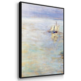 Fishing Boats at Pourville, 1882 - Multi Piece Framed Canvas