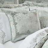 Five Queens Court Donna 18 Inch Square Embellished Decorative Throw Pillow