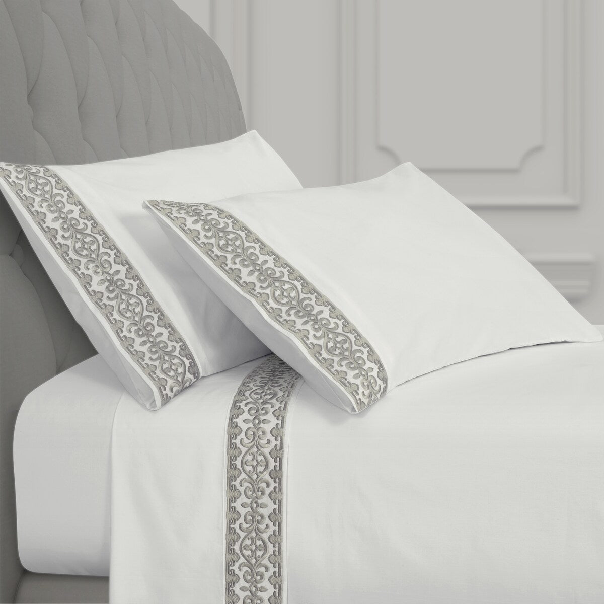 J. Queen New York Majestic Embroidered Sheet Set