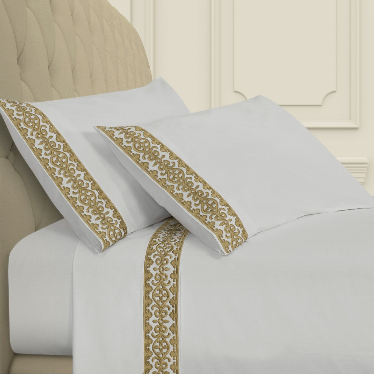 J. Queen New York Majestic Embroidered Sheet Set