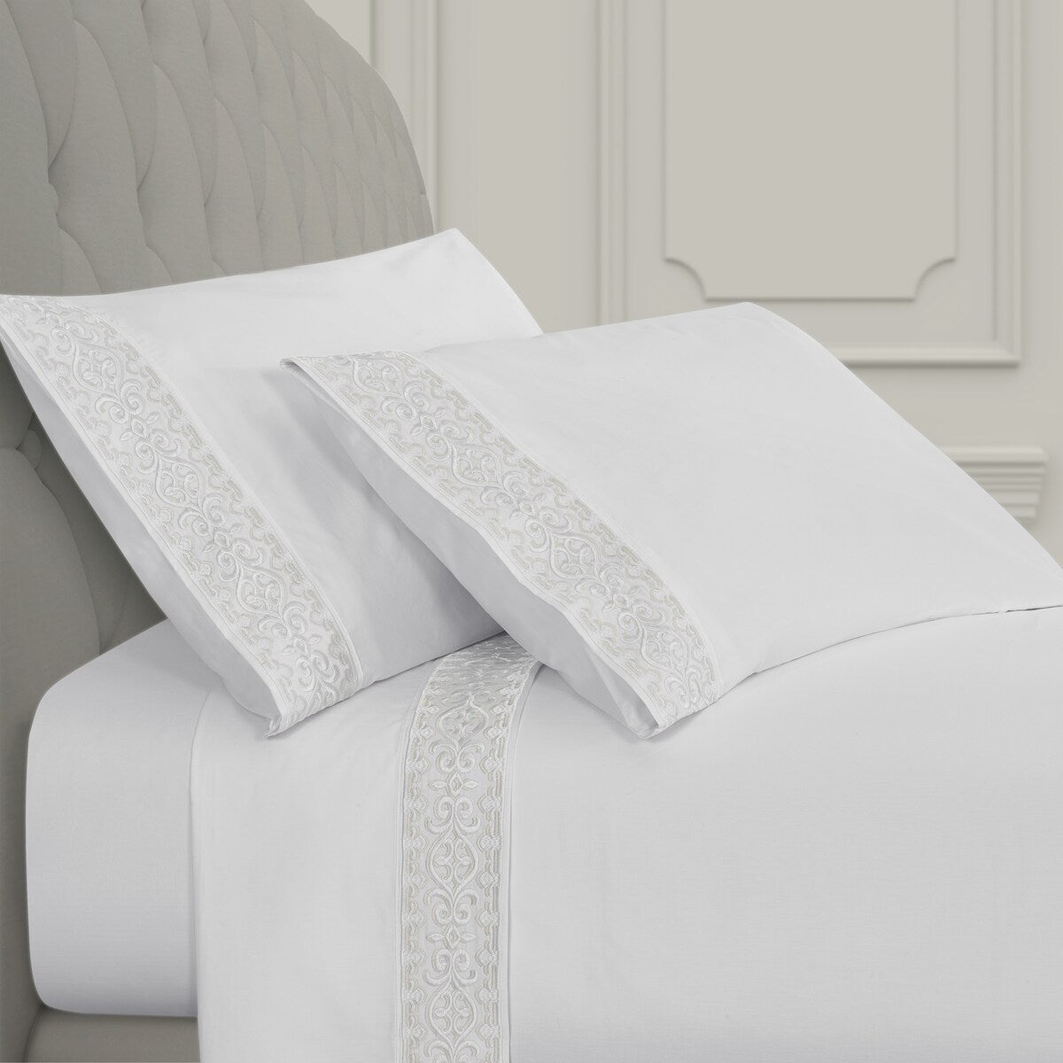 J. Queen New York Majestic Embroidered Sheet Set