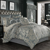 Five Queens Court Nadine 16" Square Decorative Throw Pillow