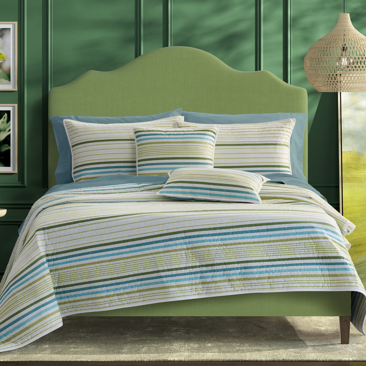 J. Queen New York Roxanne Surf Pillow Quilted Sham