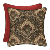 Five Queens Court Tacoma 20 Inch Square Decorative Throw Pillow