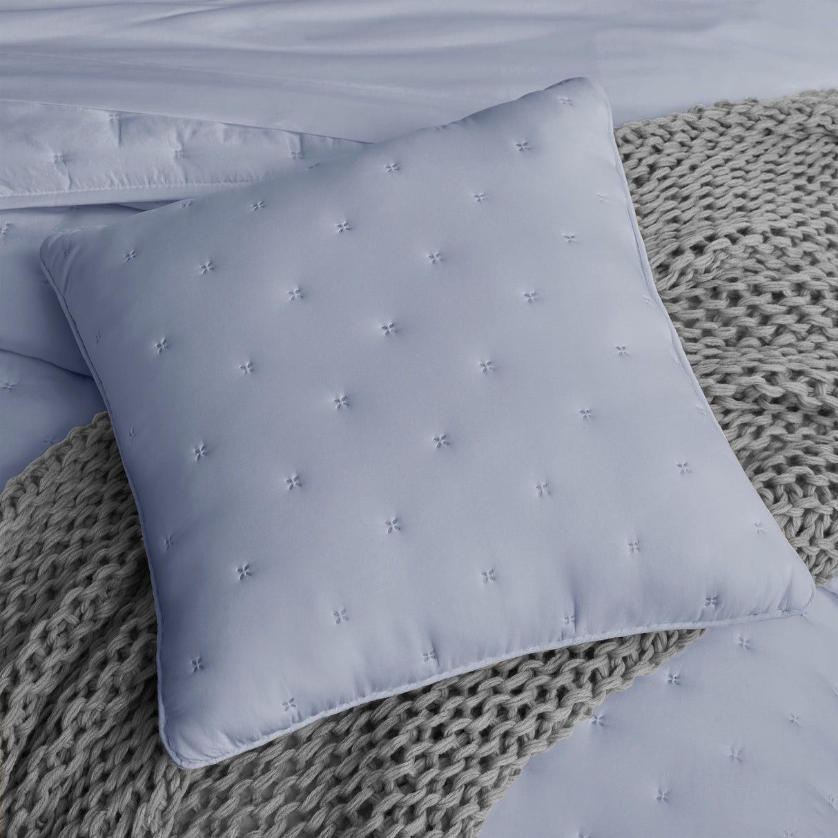 J. Queen New York Vesper Quilted Boudoir Decorative Throw Pillow