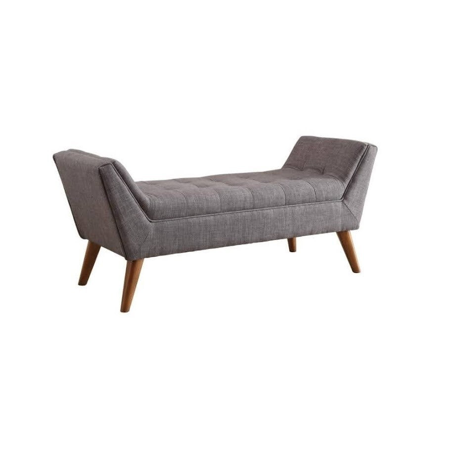 Flared Arm Bench Grey And Brown By Avery Oaks Furniture