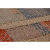 Flat Weave Modern Kilim Turkish Area Rug Flatweave Jute Carpet - 8'6" x 9'8"