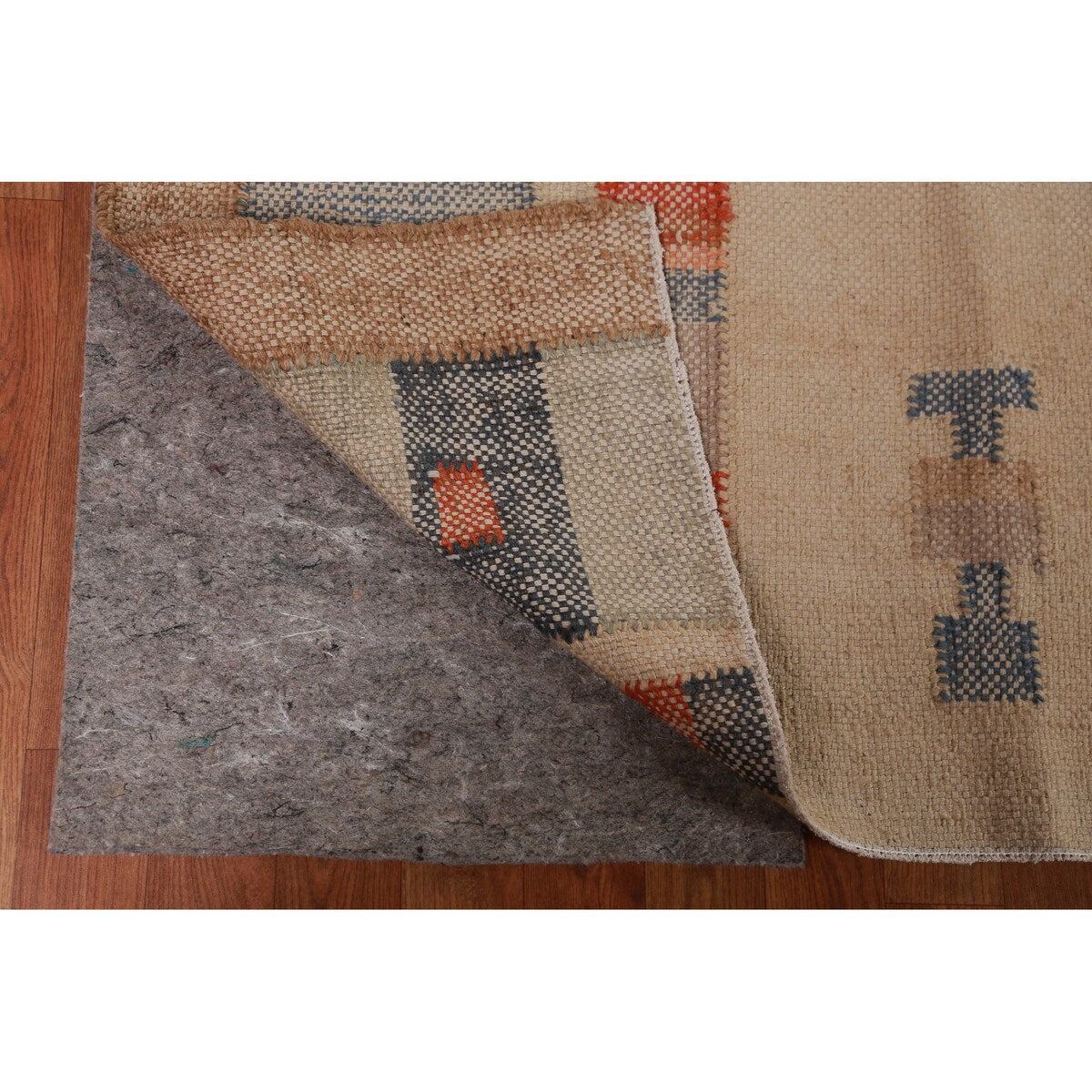 Flat Weave Modern Kilim Turkish Area Rug Flatweave Jute Carpet - 8'6" x 9'8"