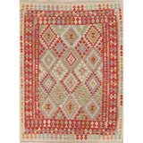 Flat-Weave Southwestern Kilim Oriental Handmade Turkish Area Rug Wool - 6'6" x 4'11"