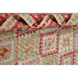 Flat-Weave Southwestern Kilim Oriental Handmade Turkish Area Rug Wool - 6'6" x 4'11"